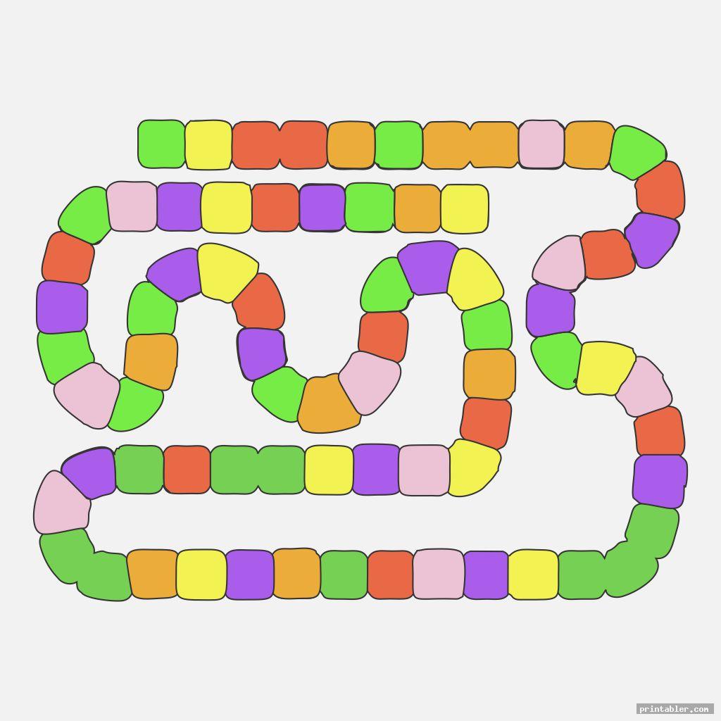 Candyland Board Template Printable
