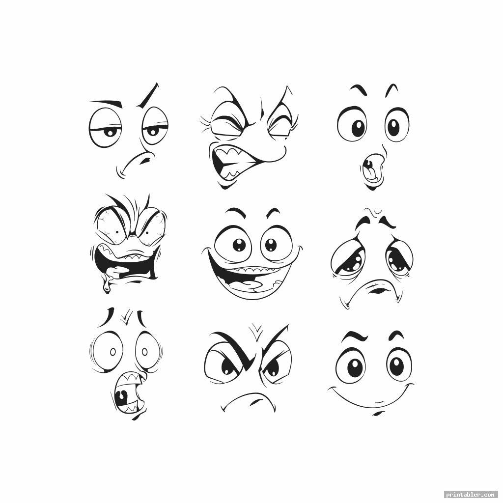 Facial Expressions Chart Printable