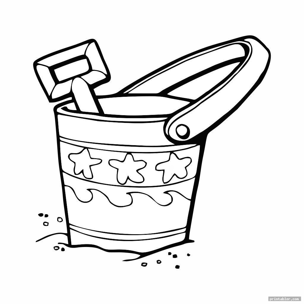 Download Sand Bucket and Shovel Coloring Page Printable ...