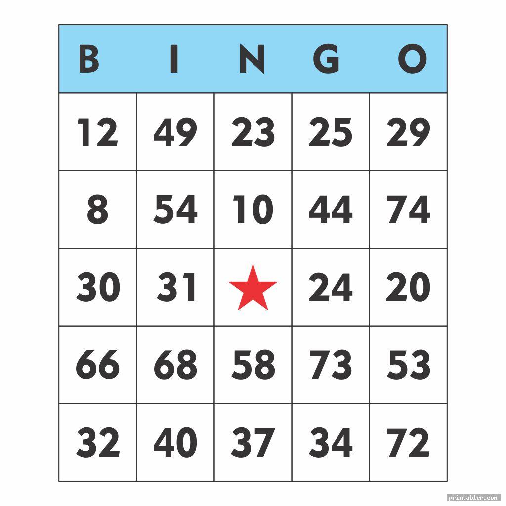 Free Printable Blank Bingo Cards 1 75 Pdf Bingo Cards Numbers From 1