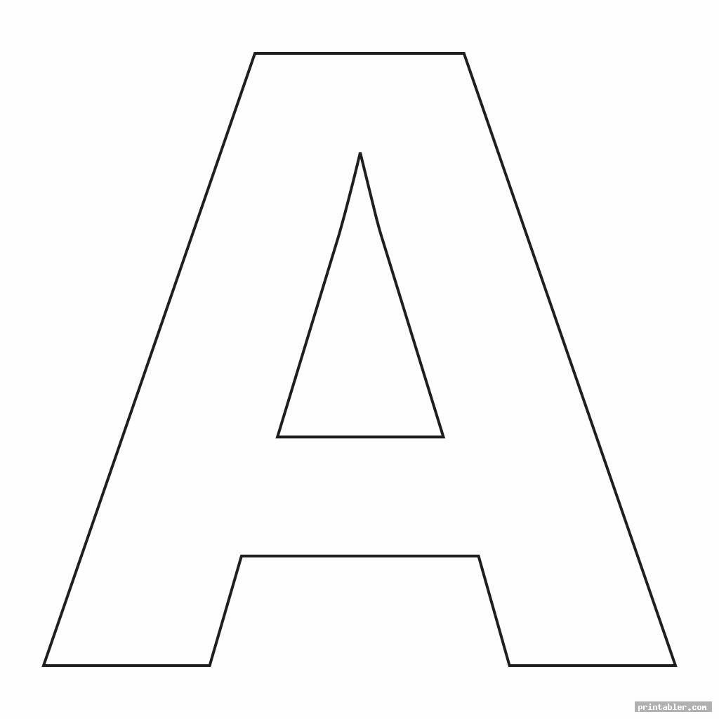 Free 3 Inch Alphabet Template Printable