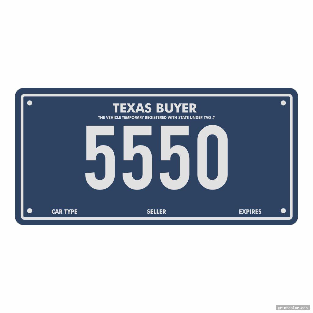 fillable-editable-texas-temporary-license-plate-template