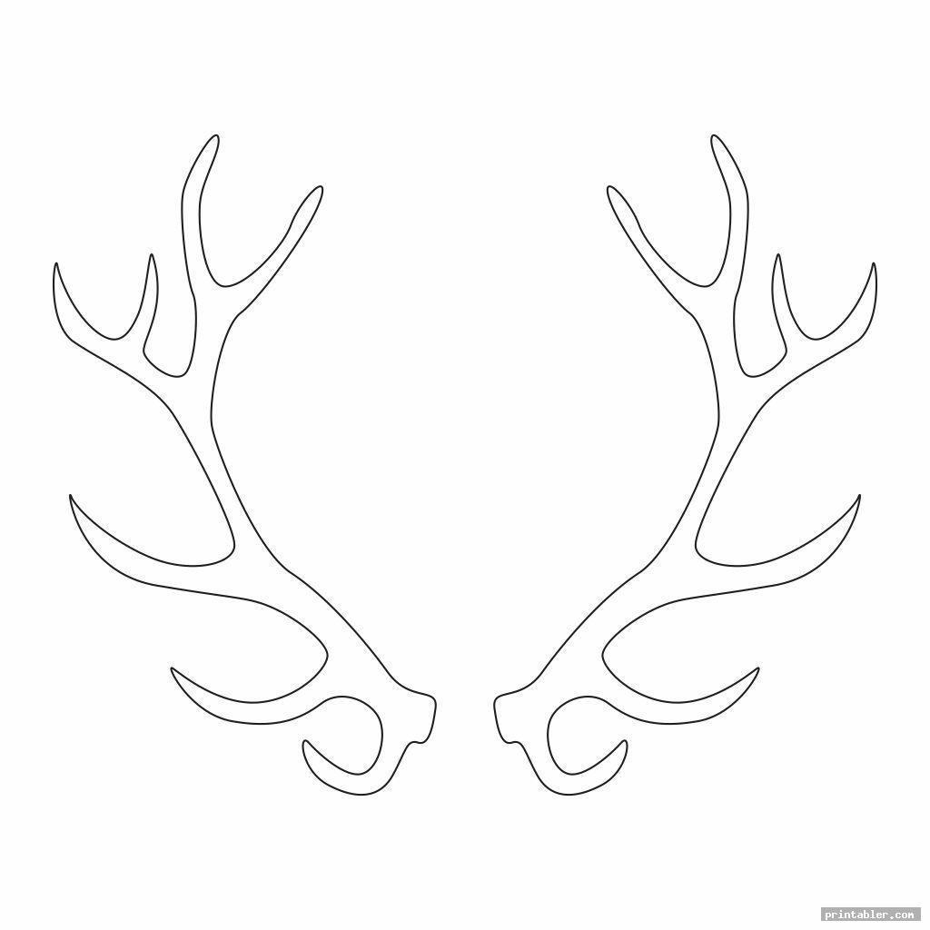 Deer Antler Printable Template Flyer Template