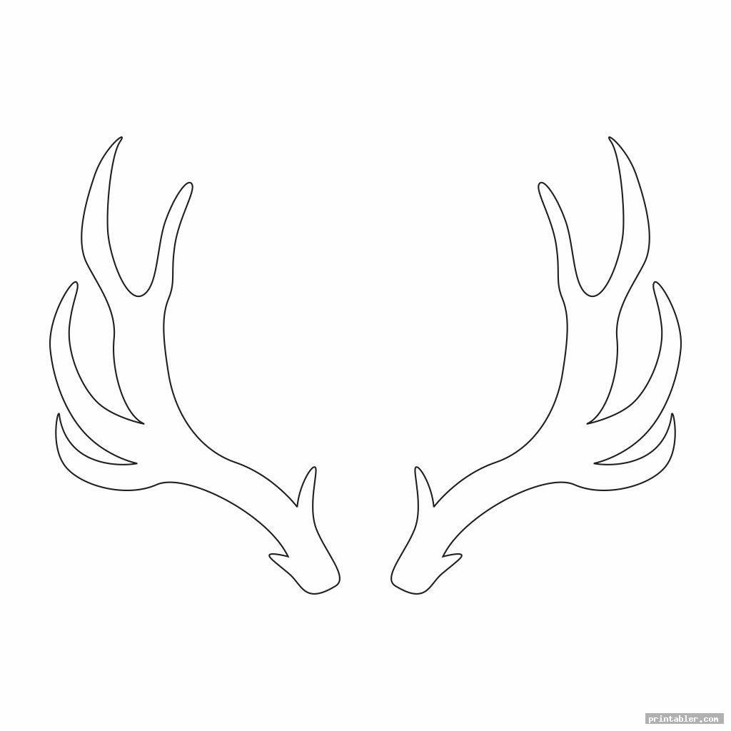 Deer Antler Printable Template from www.printabler.com