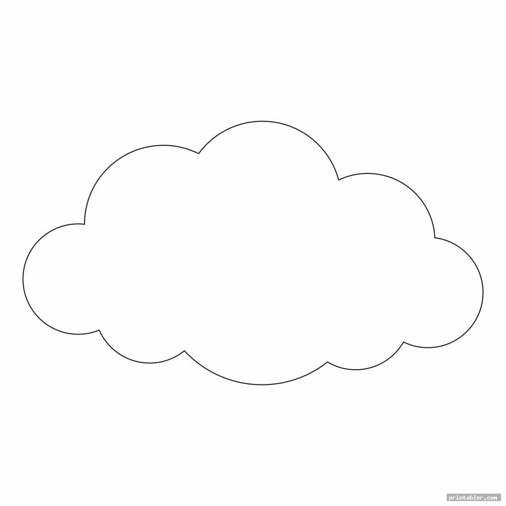 Cloud Cut Out Template from www.printabler.com