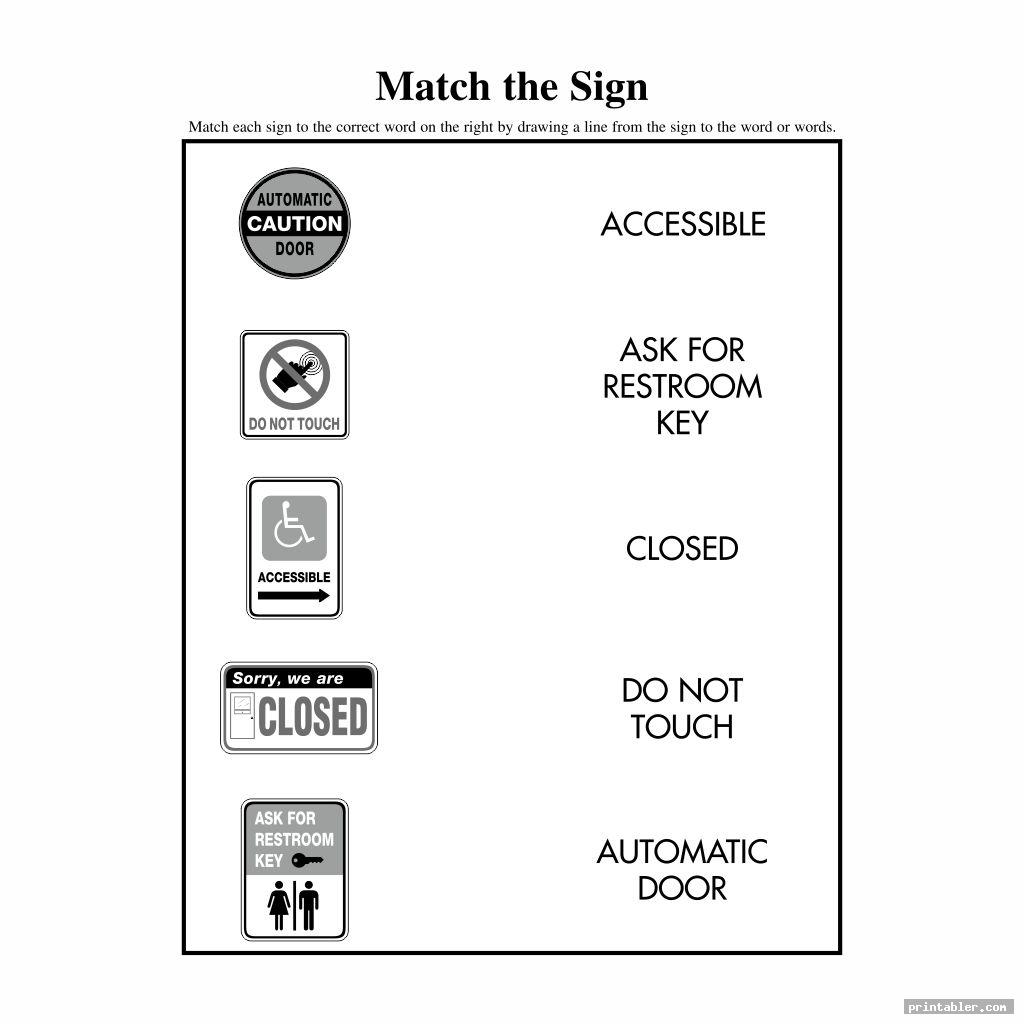 Survival Signs Worksheets Printable Printabler